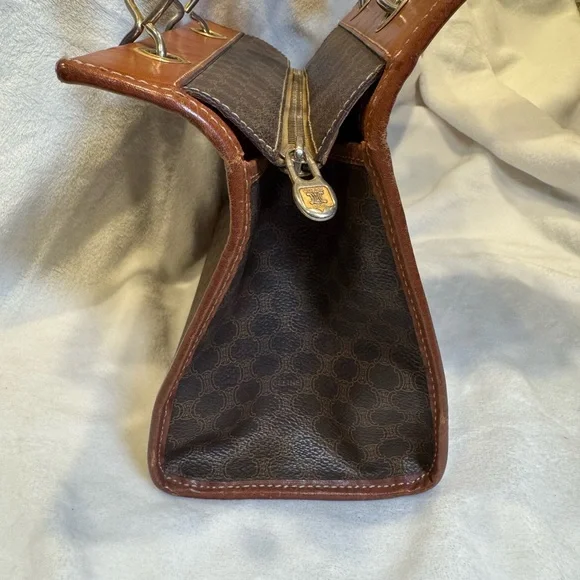 Vintage Celine Macadam Brown Tote Bag - Picture 3 of 6